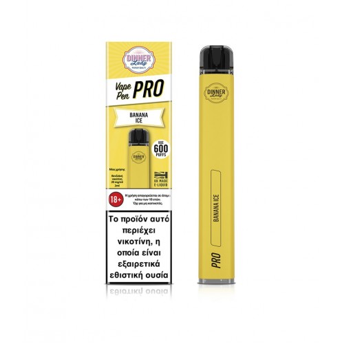 Dinner Lady Vape Pen Pro Banana Ice 2ml 20mg